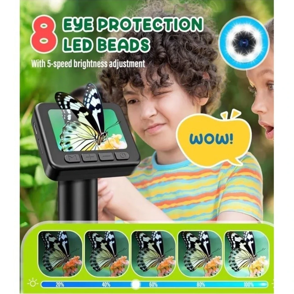 Digital Video Microscope 50X-1000X 2 Inch IPS‎ Screen